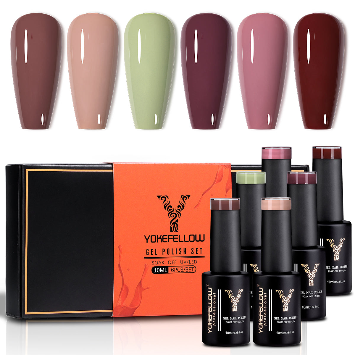 Nude Series-6 Colors Gel Polish Set