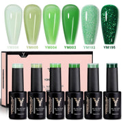 Ensemble de vernis gel Green Jelly Series-6 couleurs