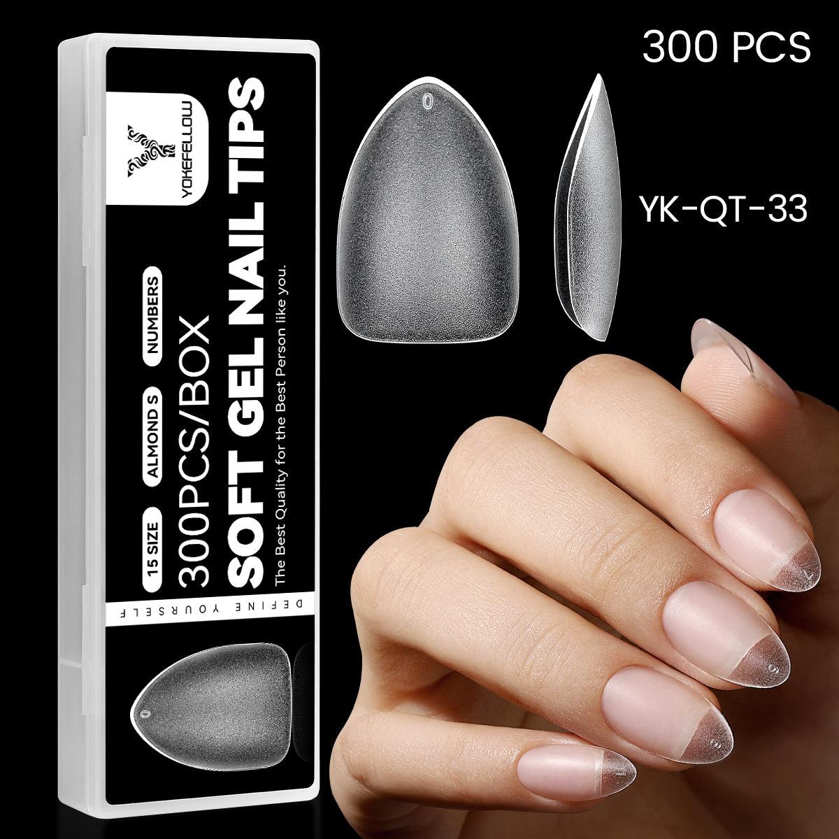 300PCS Soft Gel Nail Tips-YK-QT-33