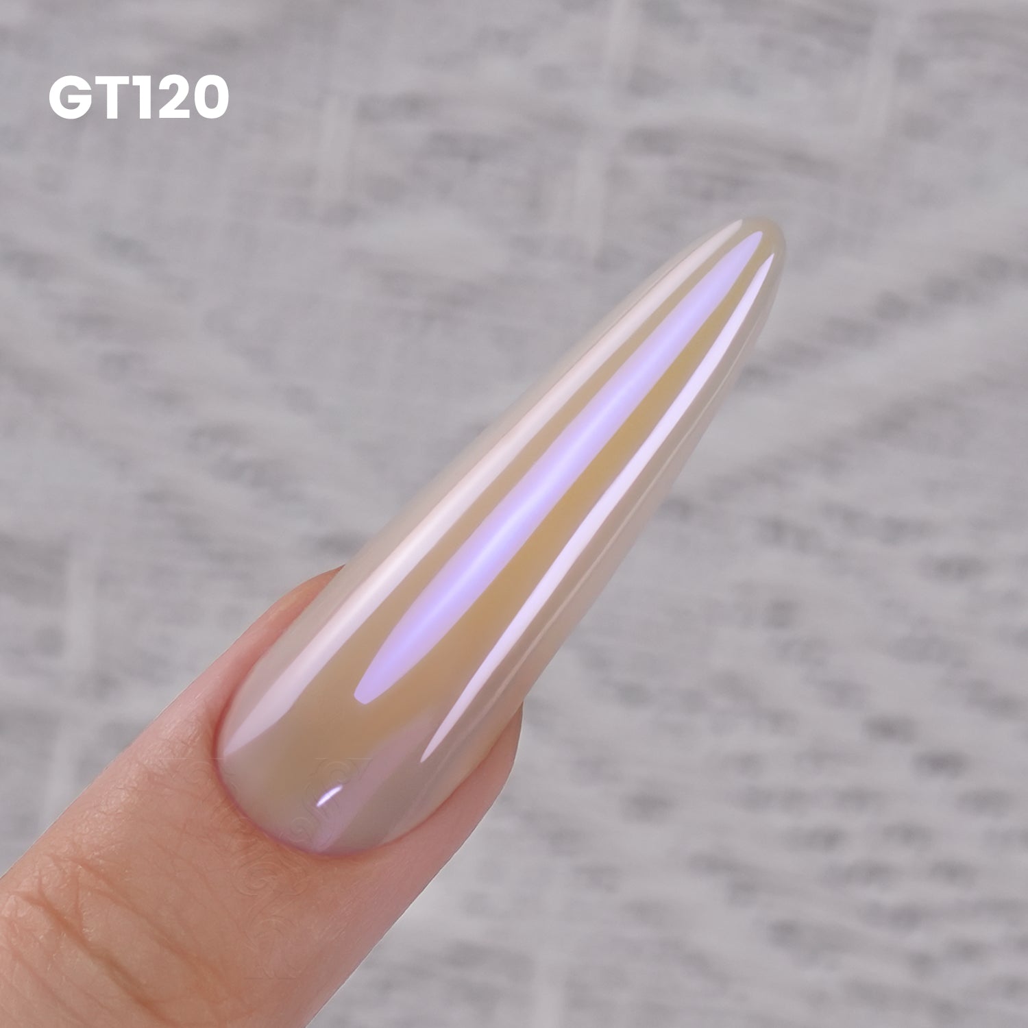 GleamTap Cushion Aurora Chrome Nail Powder-GT120 Lilac Glow