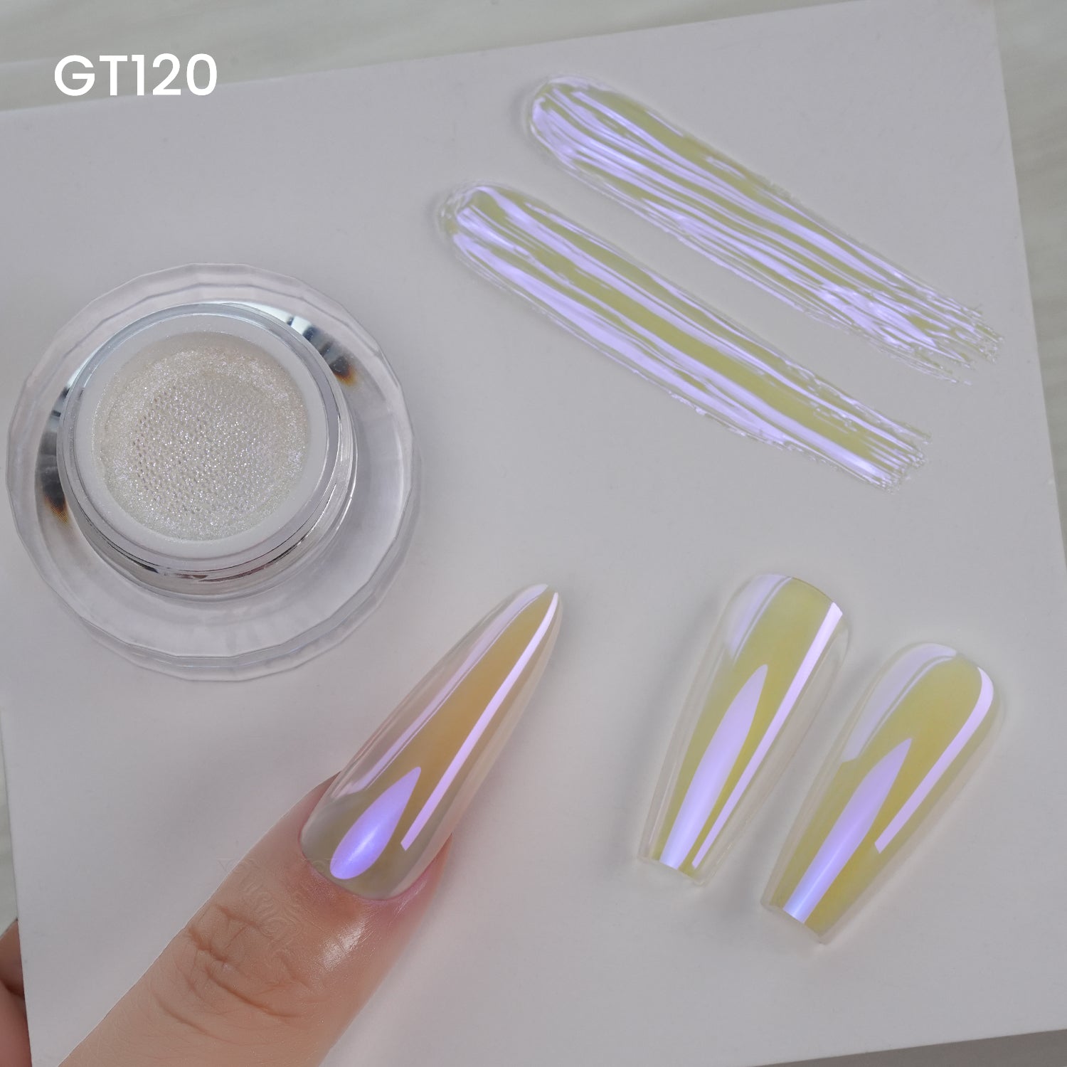 GleamTap Cushion Aurora Chrome Nail Powder Set-GTKIT-01