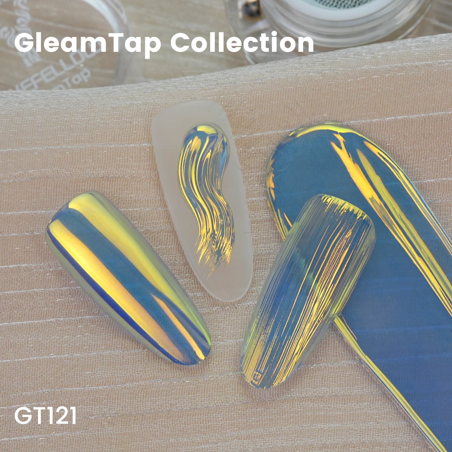 GleamTap Cushion Aurora Chrome Nail Powder-GT121 Nocturne