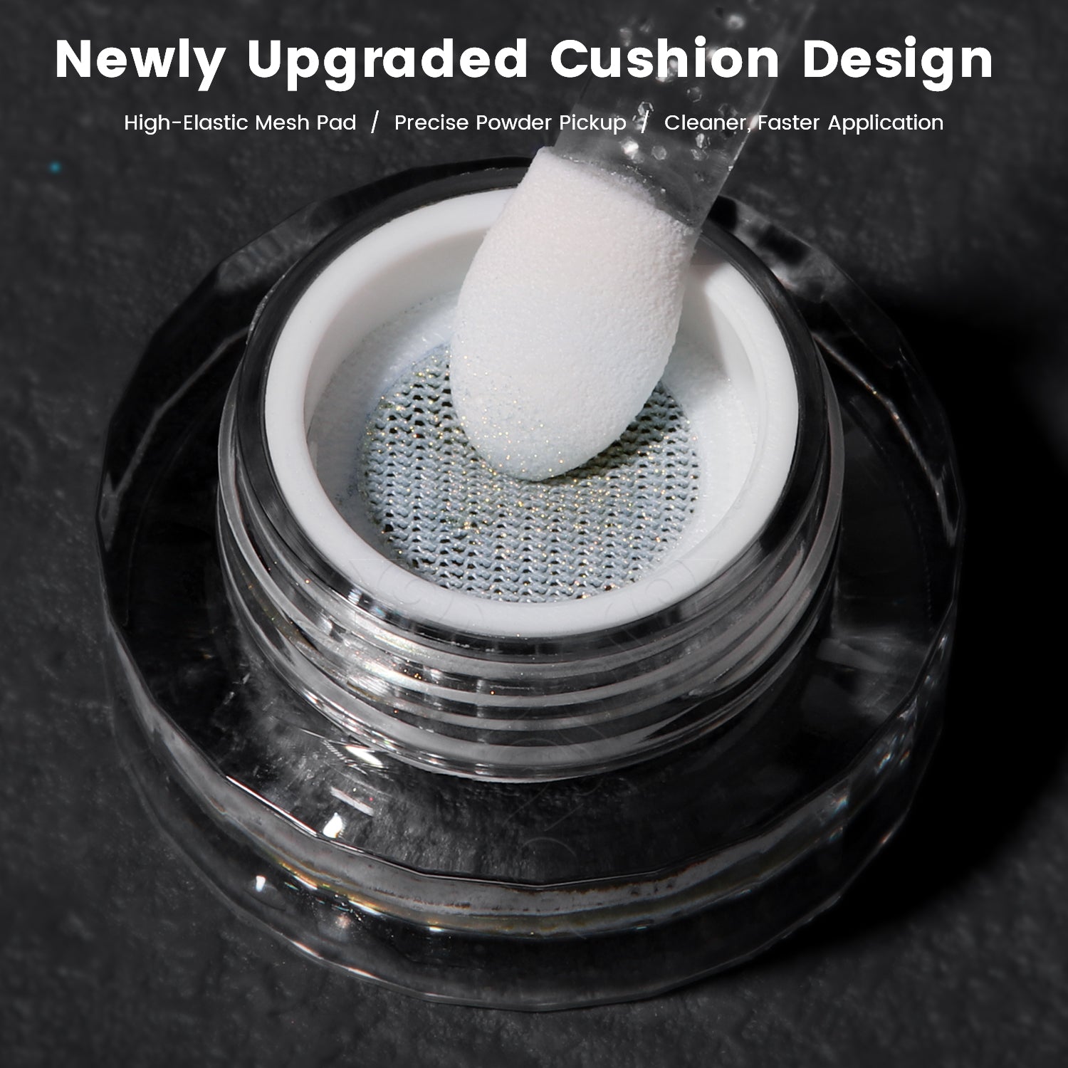 GleamTap Cushion Aurora Chrome Nail Powder-GT121 Nocturne