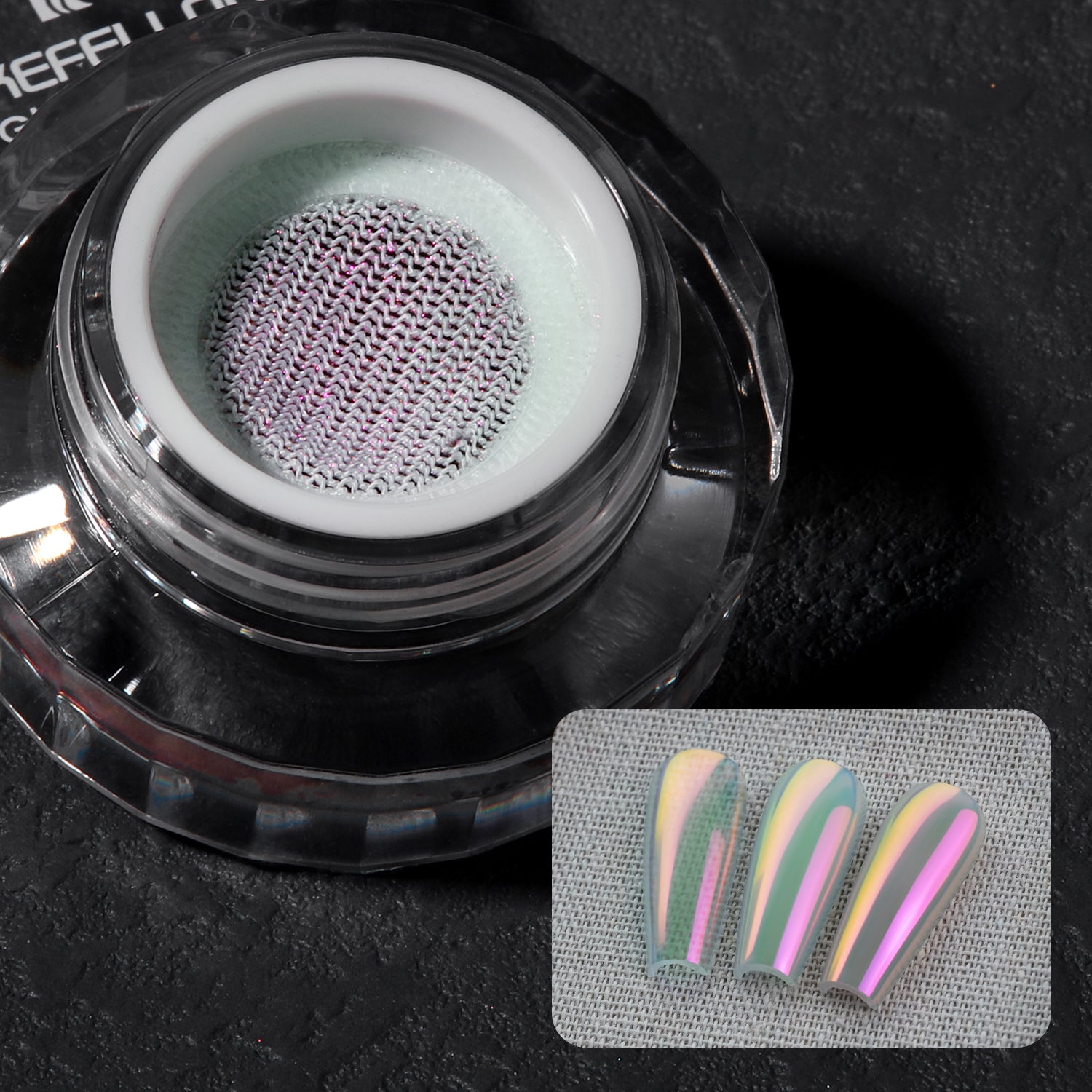 YOKEFELLOW GleamTap Cushion Aurora Chrome Nail Powder -GT114 Ensueño