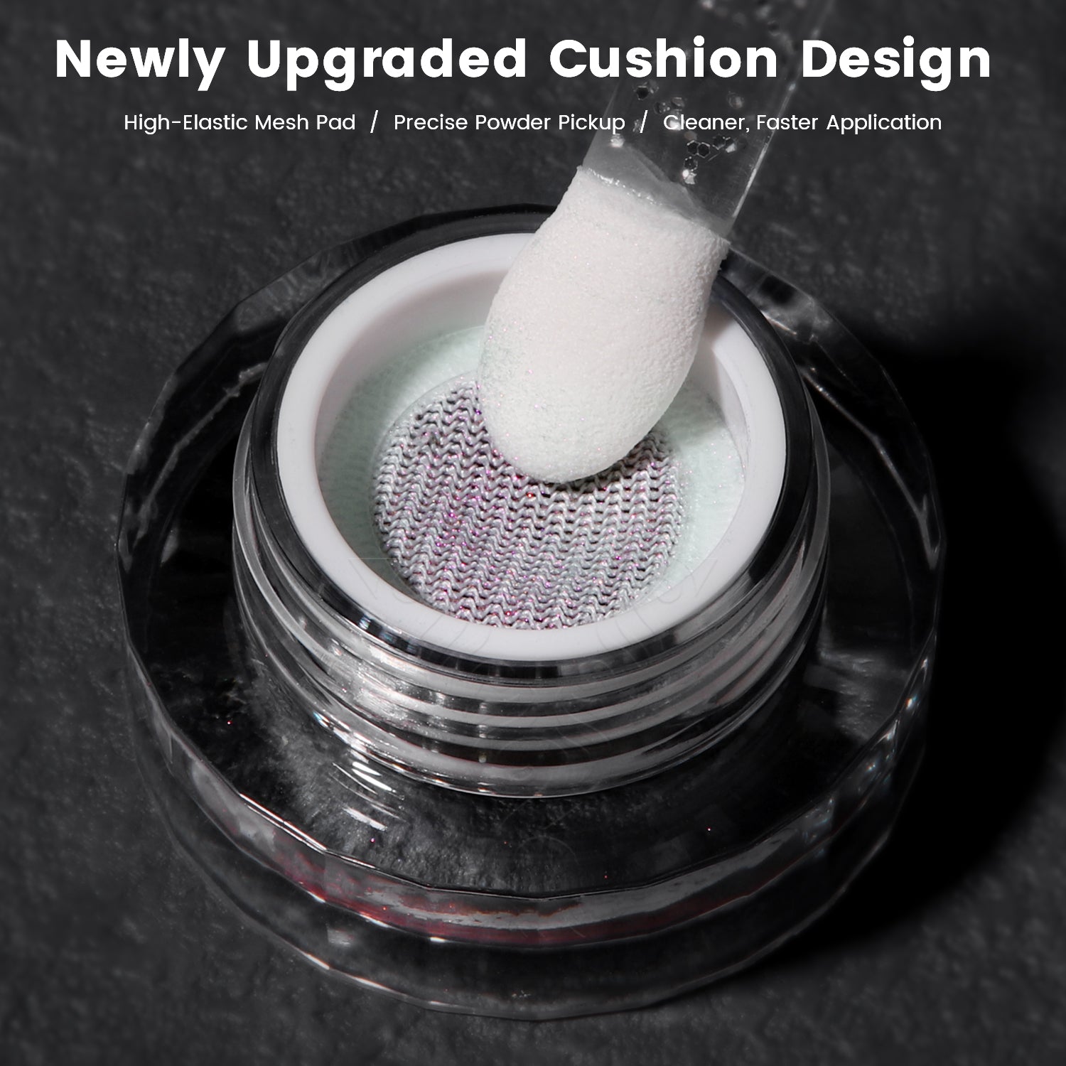 GleamTap Cushion Aurora Chrome Nail Powder-GT122 Aurora Kiss