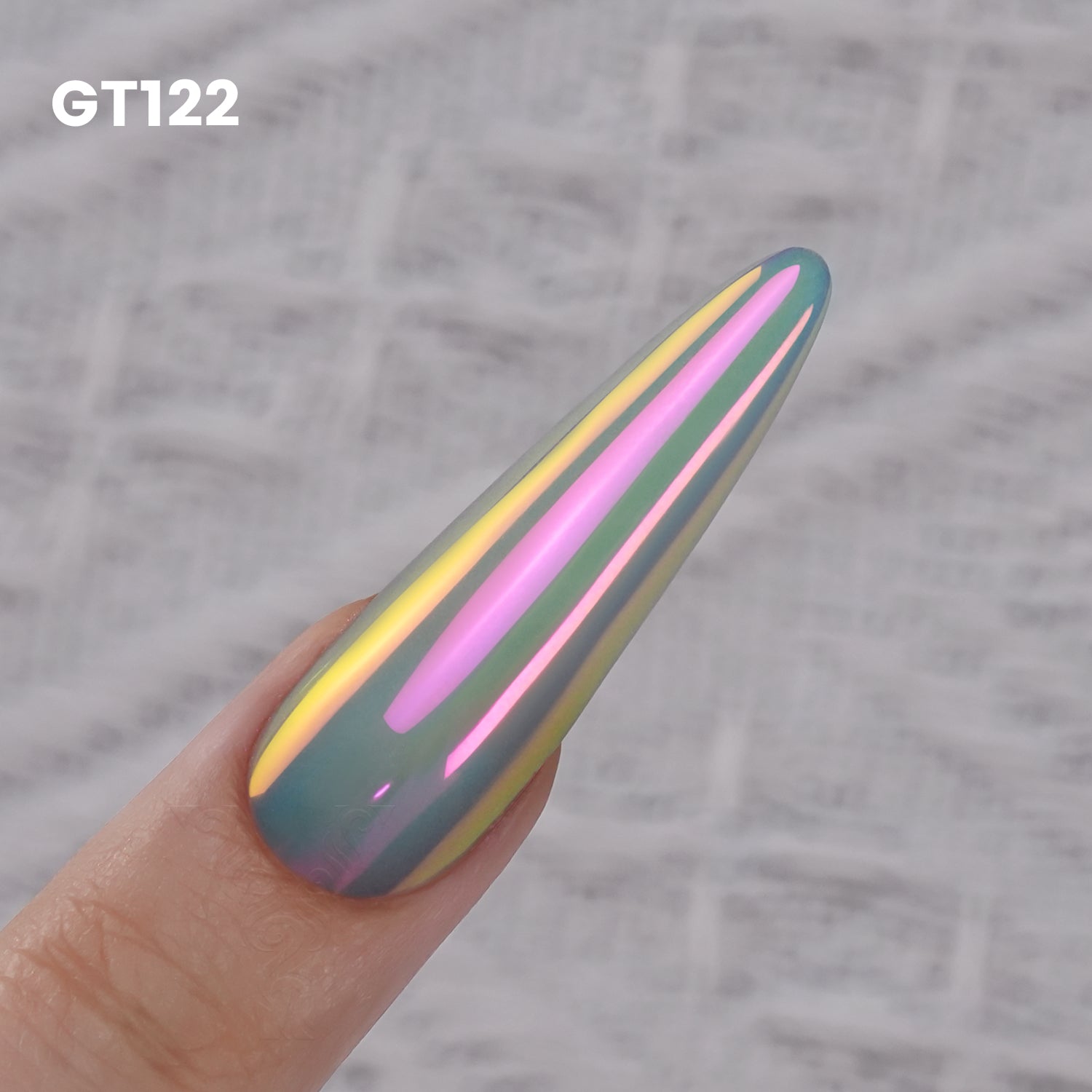 GleamTap Cushion Aurora Chrome Nail Powder-GT122 Aurora Kiss