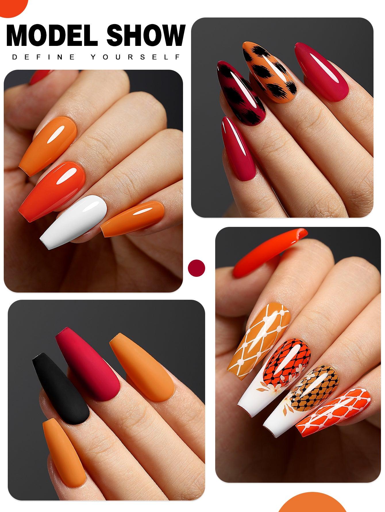 Orange Series-6 Colors Gel Polish Set - YokefellowBeauty