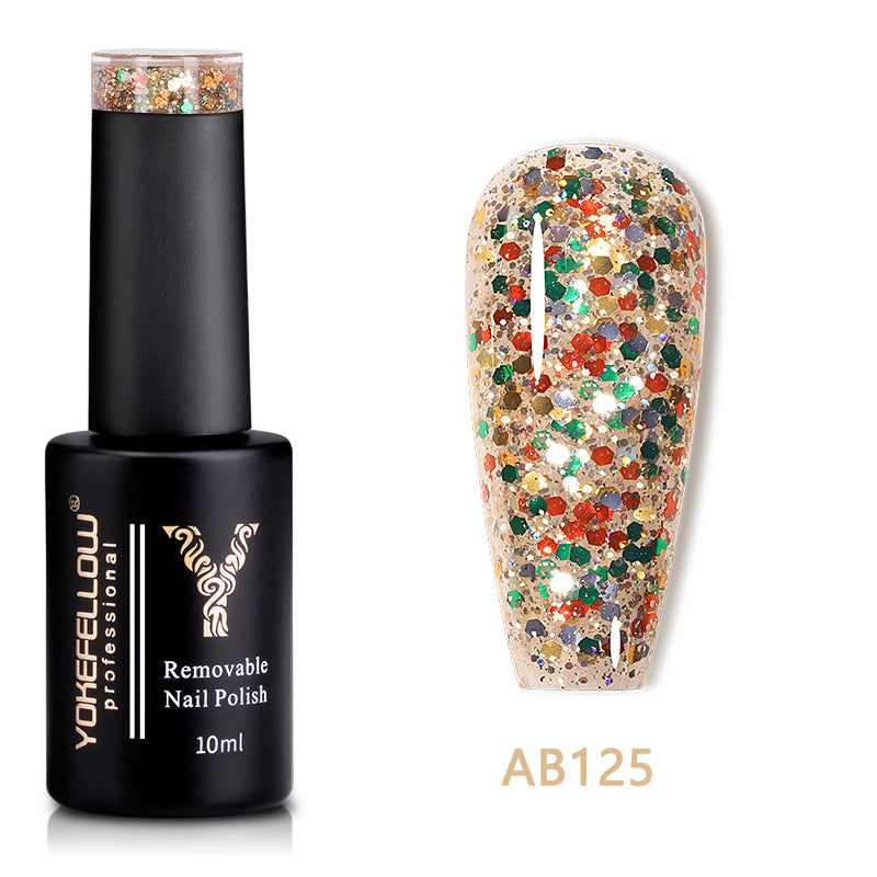 10ML Glitter Gel Polish-AB125 - YokefellowBeauty