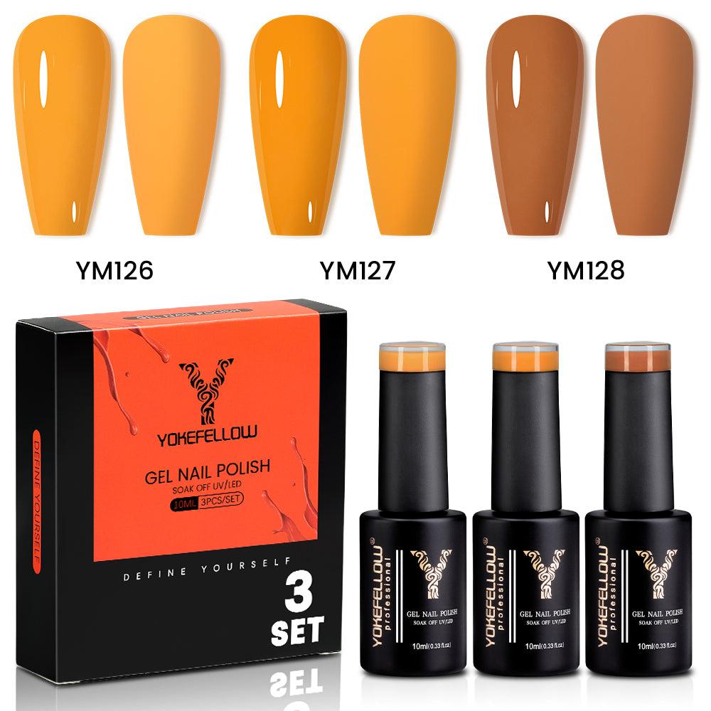 Gelbe Serie - 3 Farben Gel-Nagellack-Set