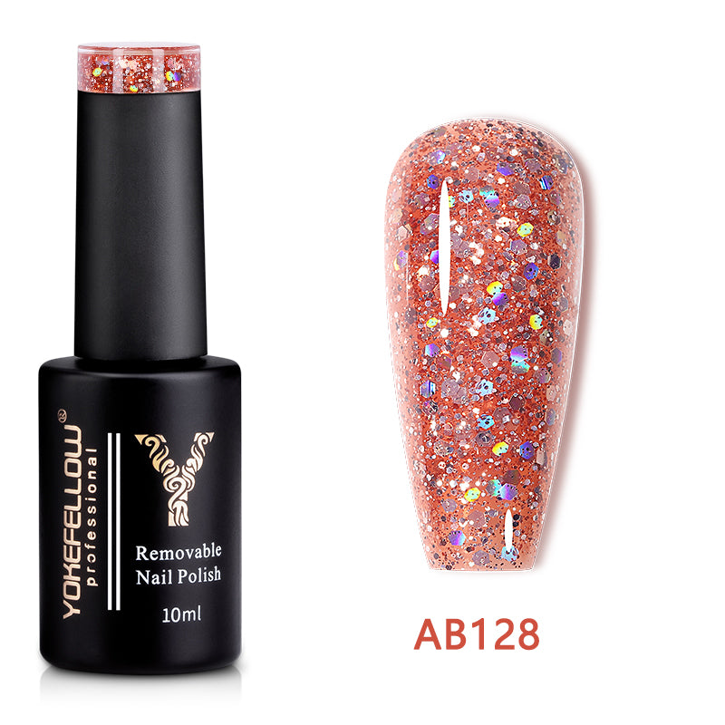 10ML Glitter Gel Polish-AB128 - YokefellowBeauty