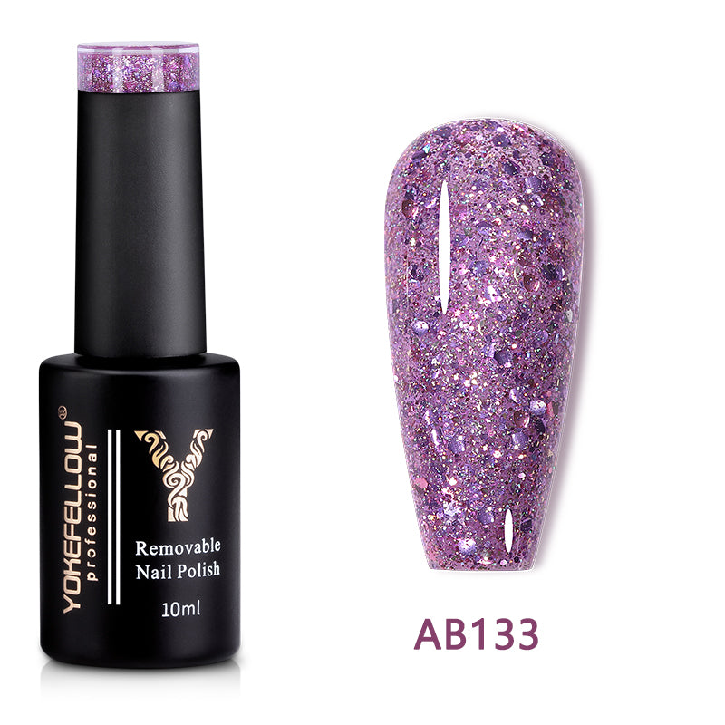 10ML Glitter Gel Polish-AB133 - YokefellowBeauty