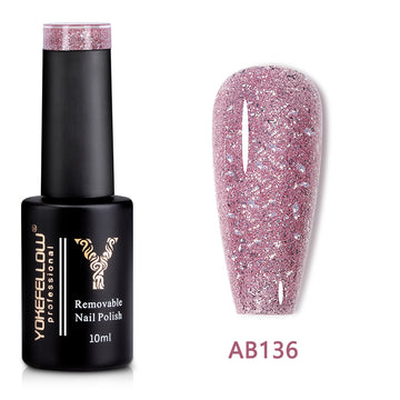 10ML Glitter Gel Polish-AB136 - YokefellowBeauty