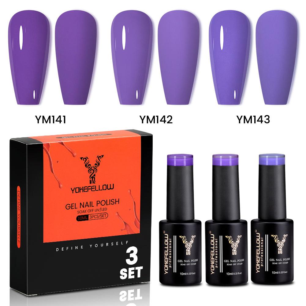Purple Series-3 Colors Gel Polish Set