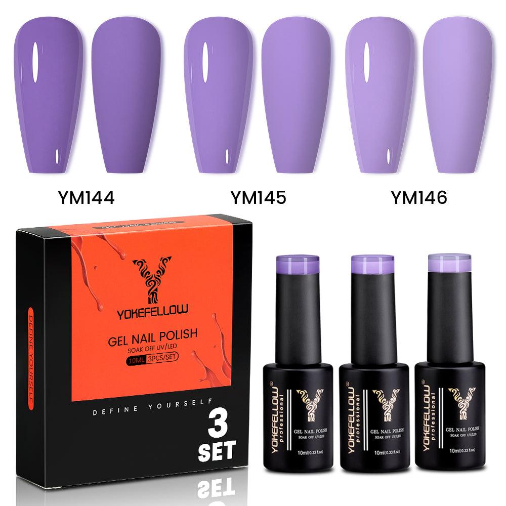 Purple Series-3 Colors Gel Polish Set