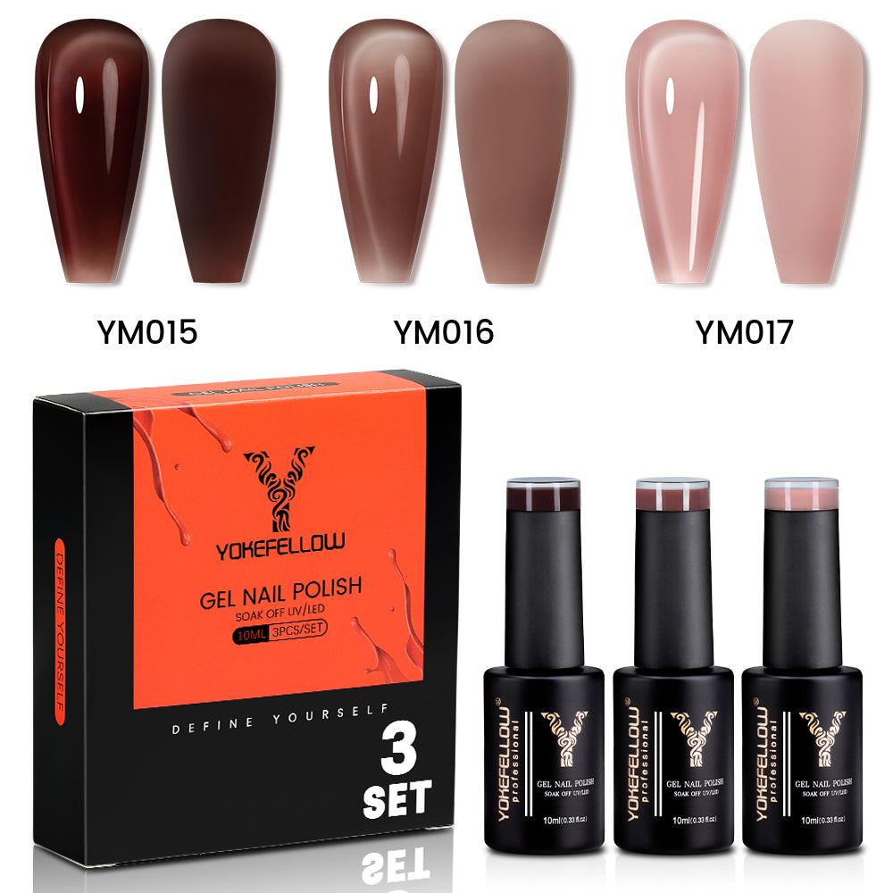 Serie Jelly - Set di 3 smalti in gel colorati