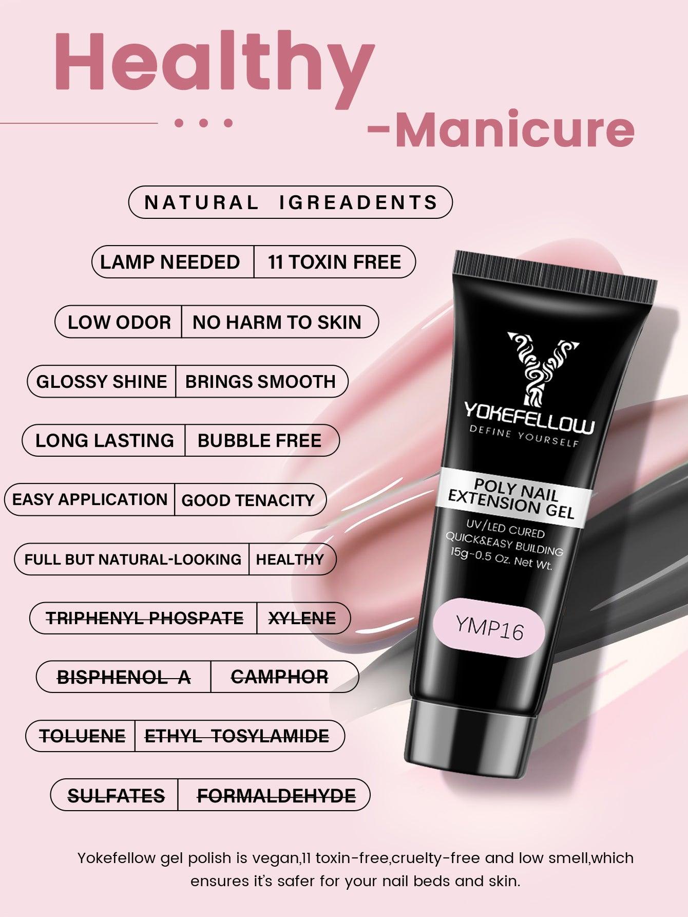 Gel para uñas Poly de 15 g - YMP16