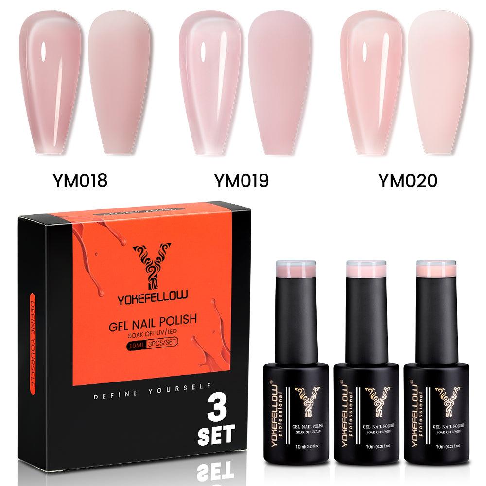 Serie Jelly - Set di 3 smalti in gel colorati