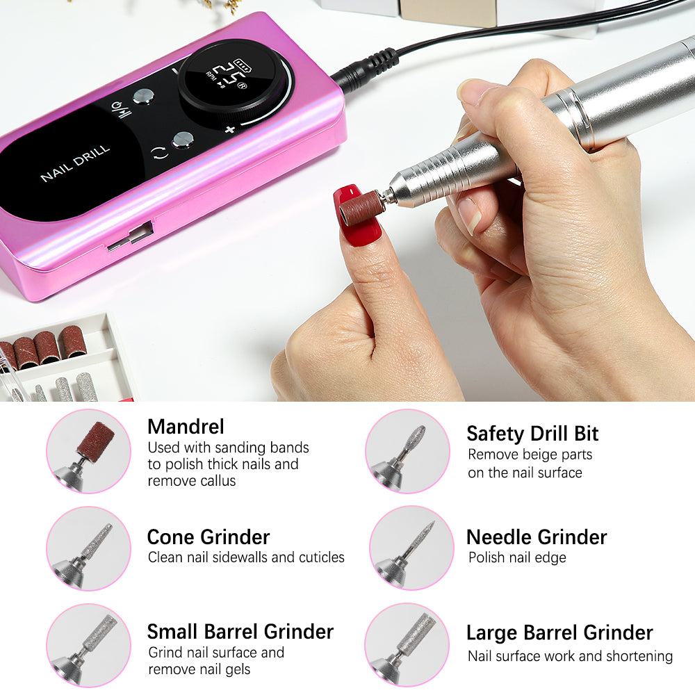 45000RPM Cordless Nail Drill-V2 - YokefellowBeauty