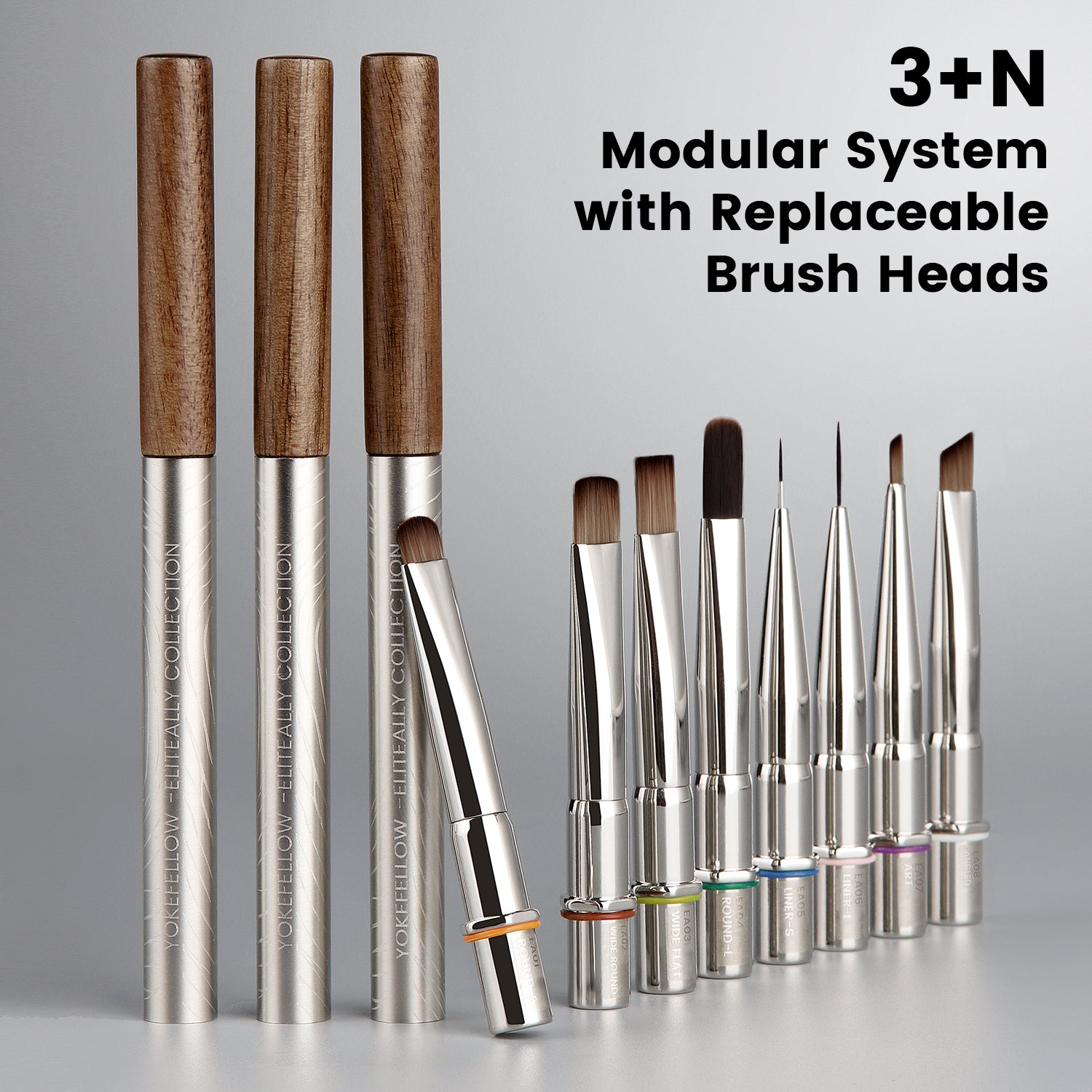 8pcs Nail Art Tool Set with Brush Holder-EAkit-01