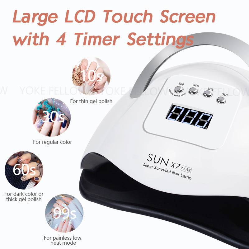 180W Electric Nail Lamp-SUN X7 Max - YokefellowBeauty