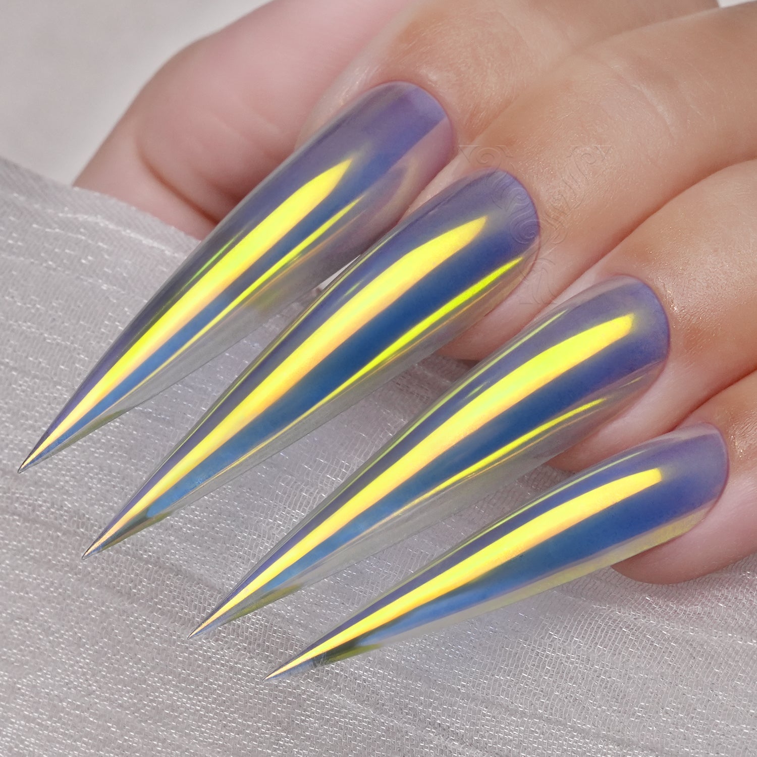 GleamTap Cushion Aurora Chrome Nail Powder-GT121 Nocturne