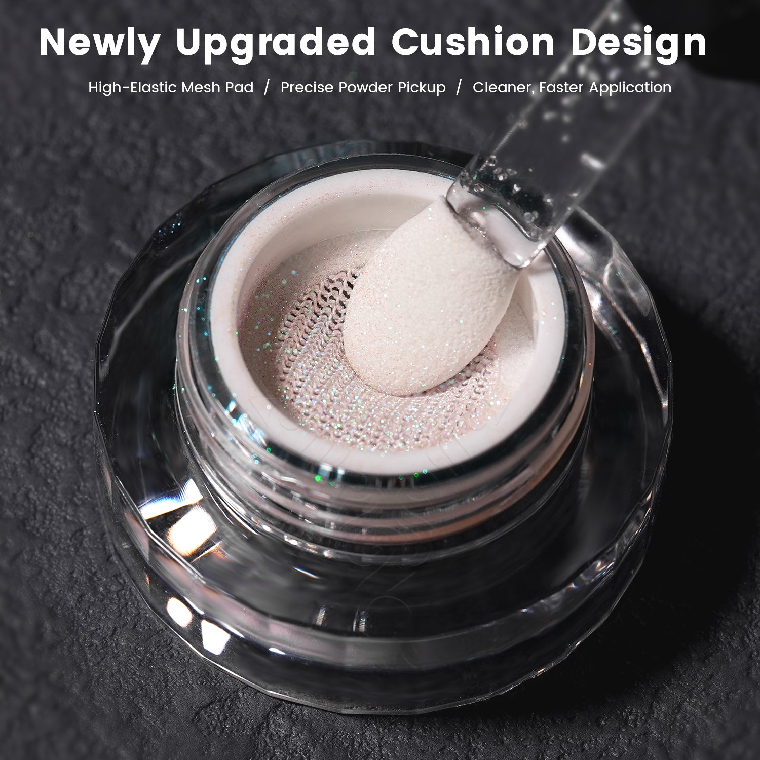 GleamTap Cushion Aurora Chrome Nail Powder - GT116 Lucid