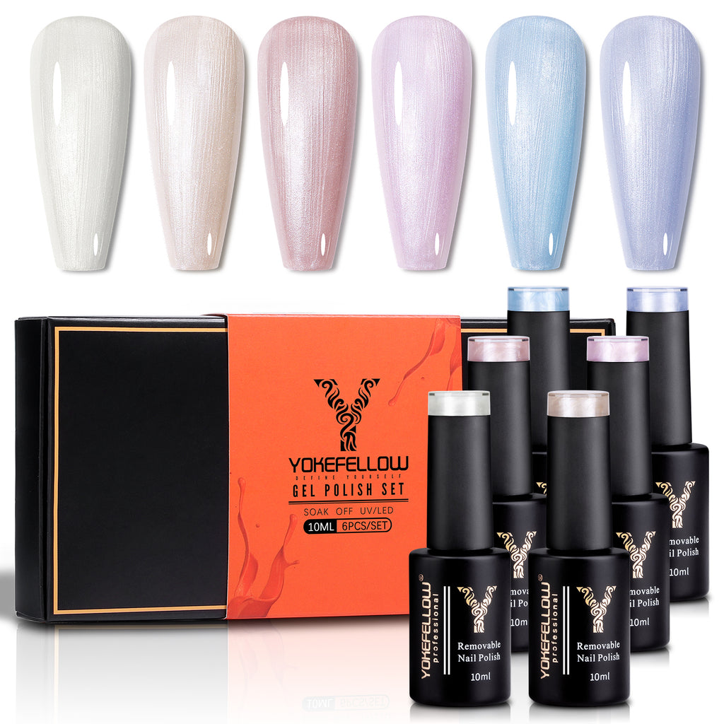 Shell Thread Series-6 Colors Gel Polish Set - YokefellowBeauty