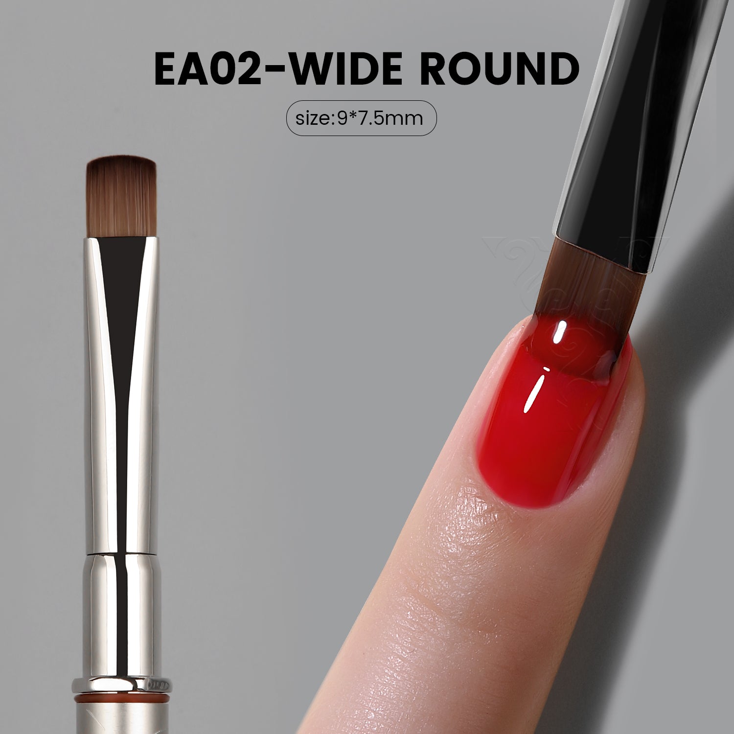 EliteAlly Nail Art Brushes-EA02(WIDE ROUND)