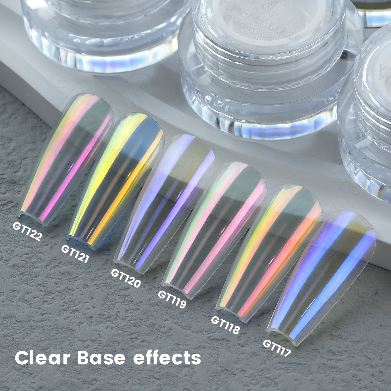 GleamTap Cushion Aurora Chrome Nail Powder Set-GTKIT-01