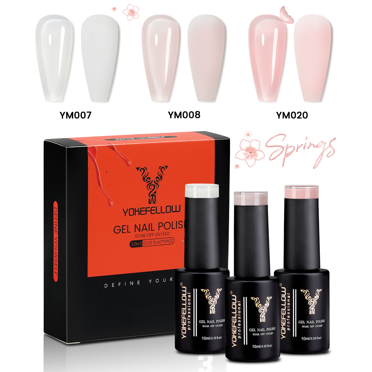 Spring Series-3 Colors Gel Polish Set