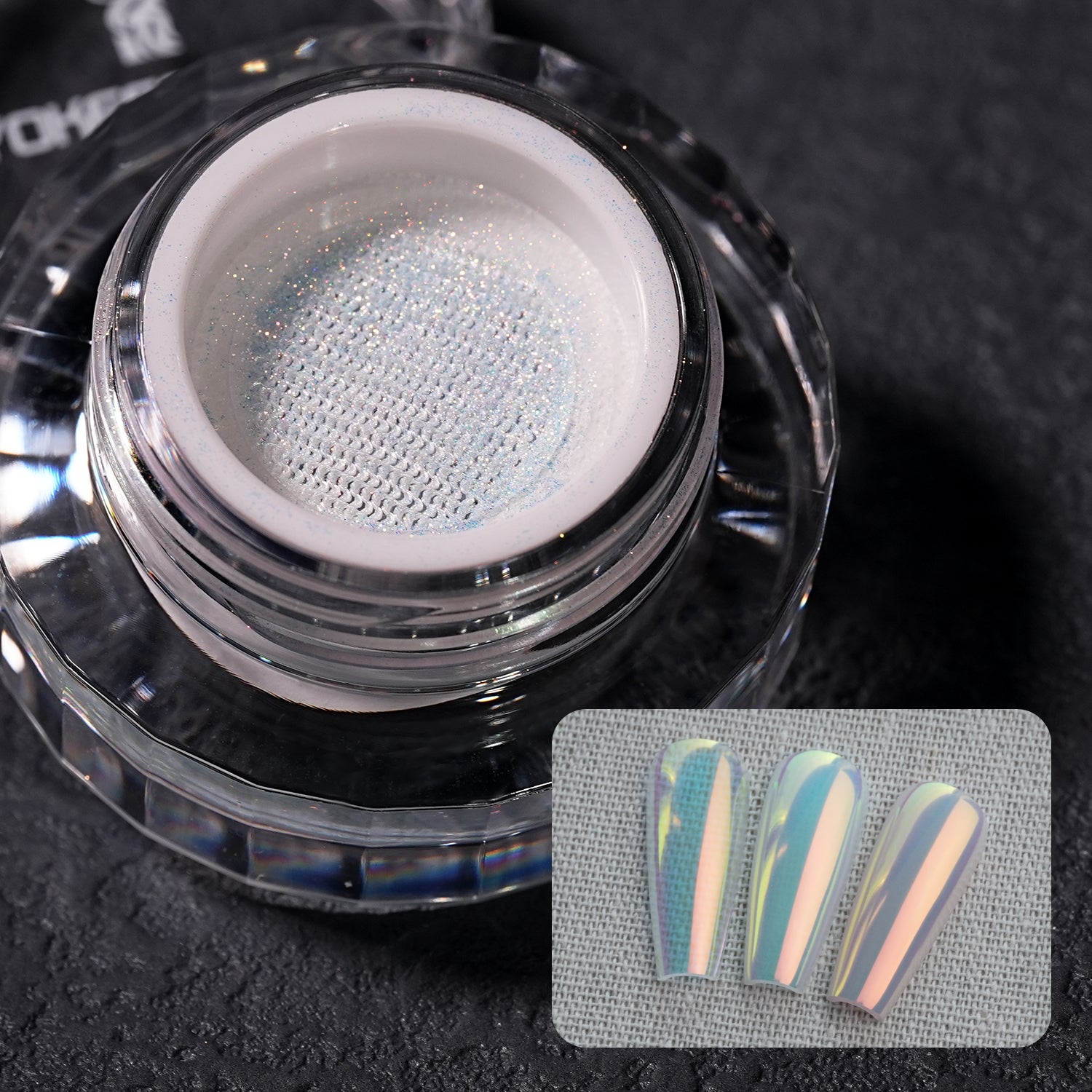 GleamTap Cushion Aurora Chrome Nail Powder-GT112 Golden Hour
