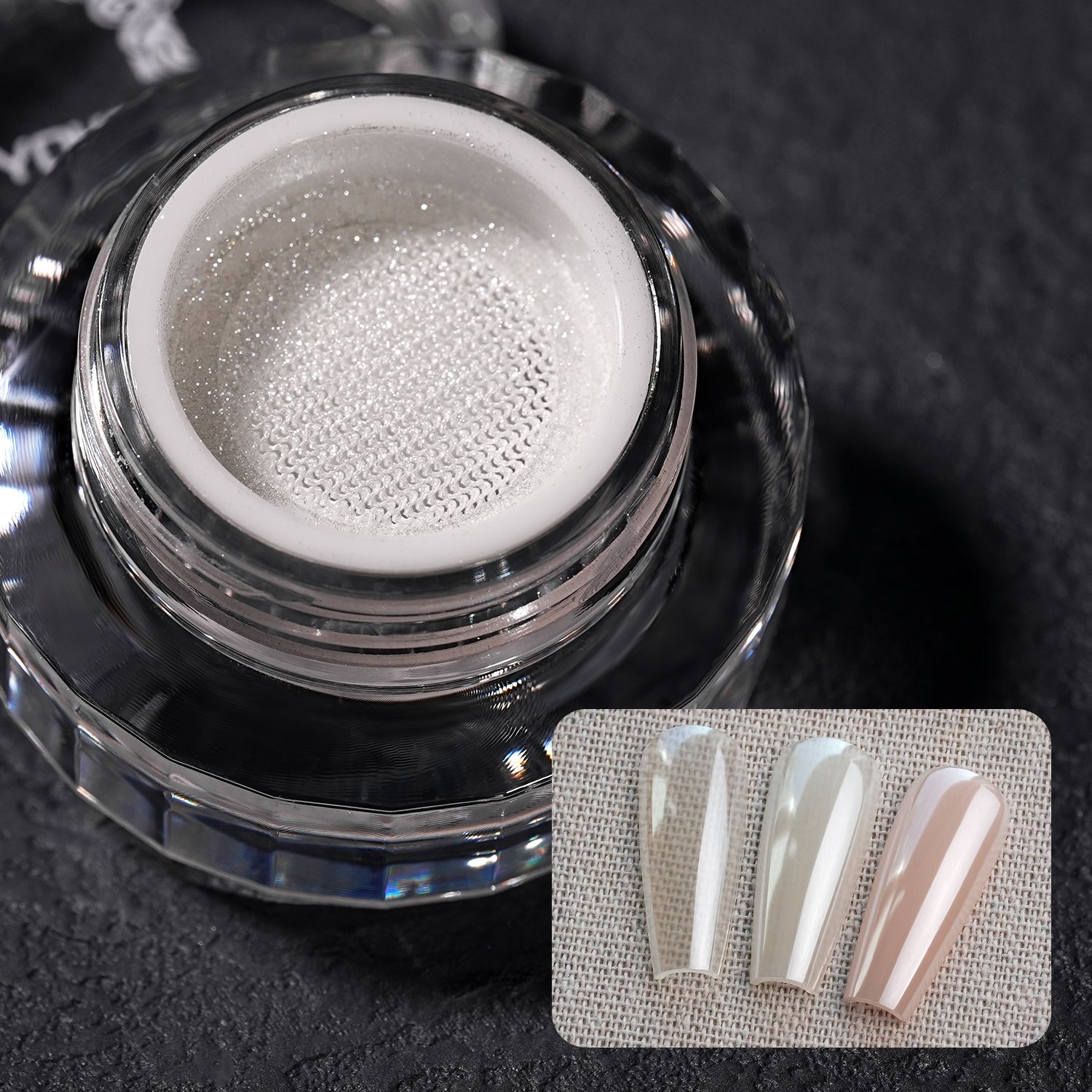 GleamTap Cushion Magic White Chrome Nail Powder-GT211 Magic White