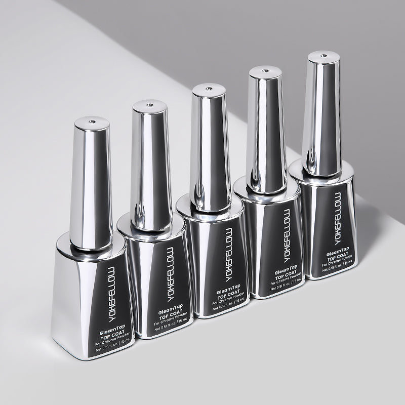 GleamTap Top Coat for Chrome Powder-5PCS Pack