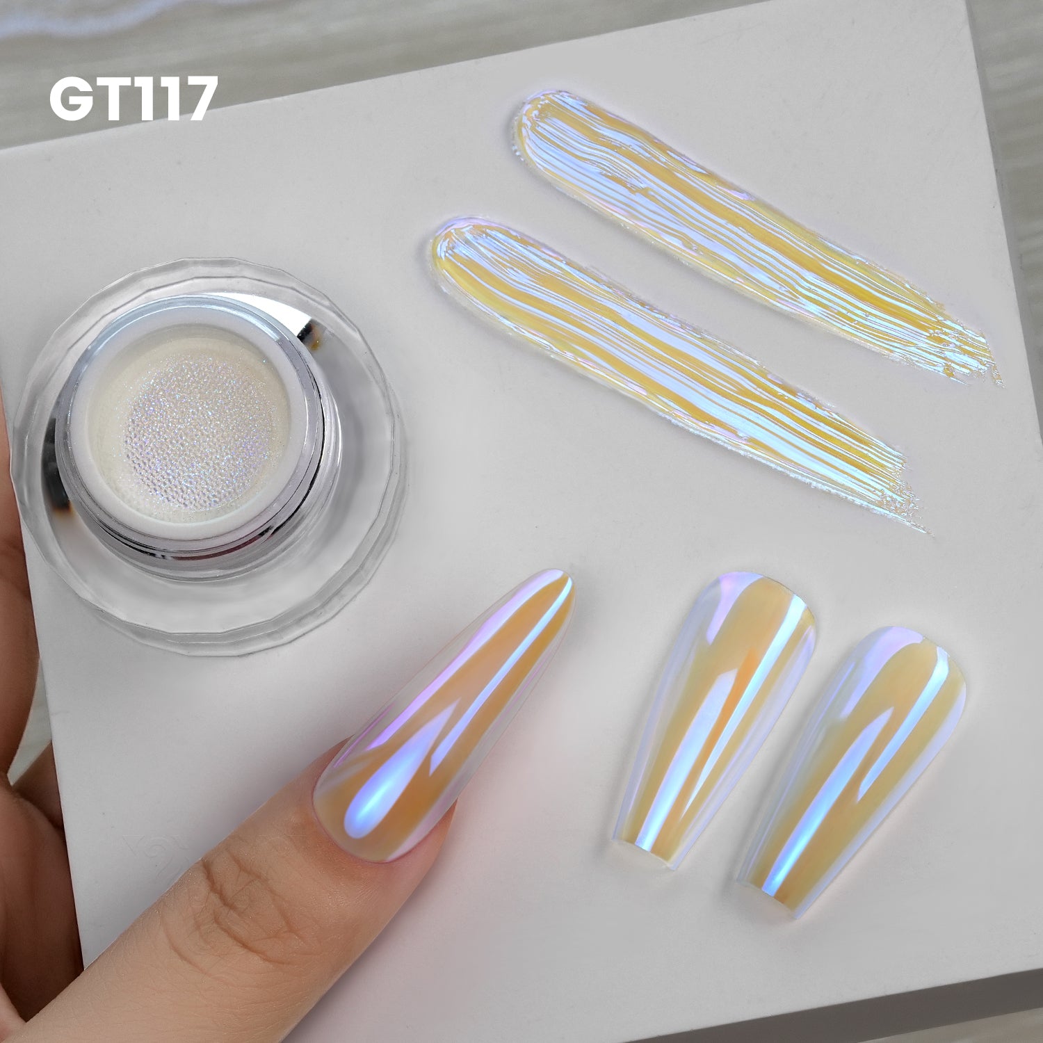 GleamTap Cushion Aurora Chrome Nail Powder Set-GTKIT-01