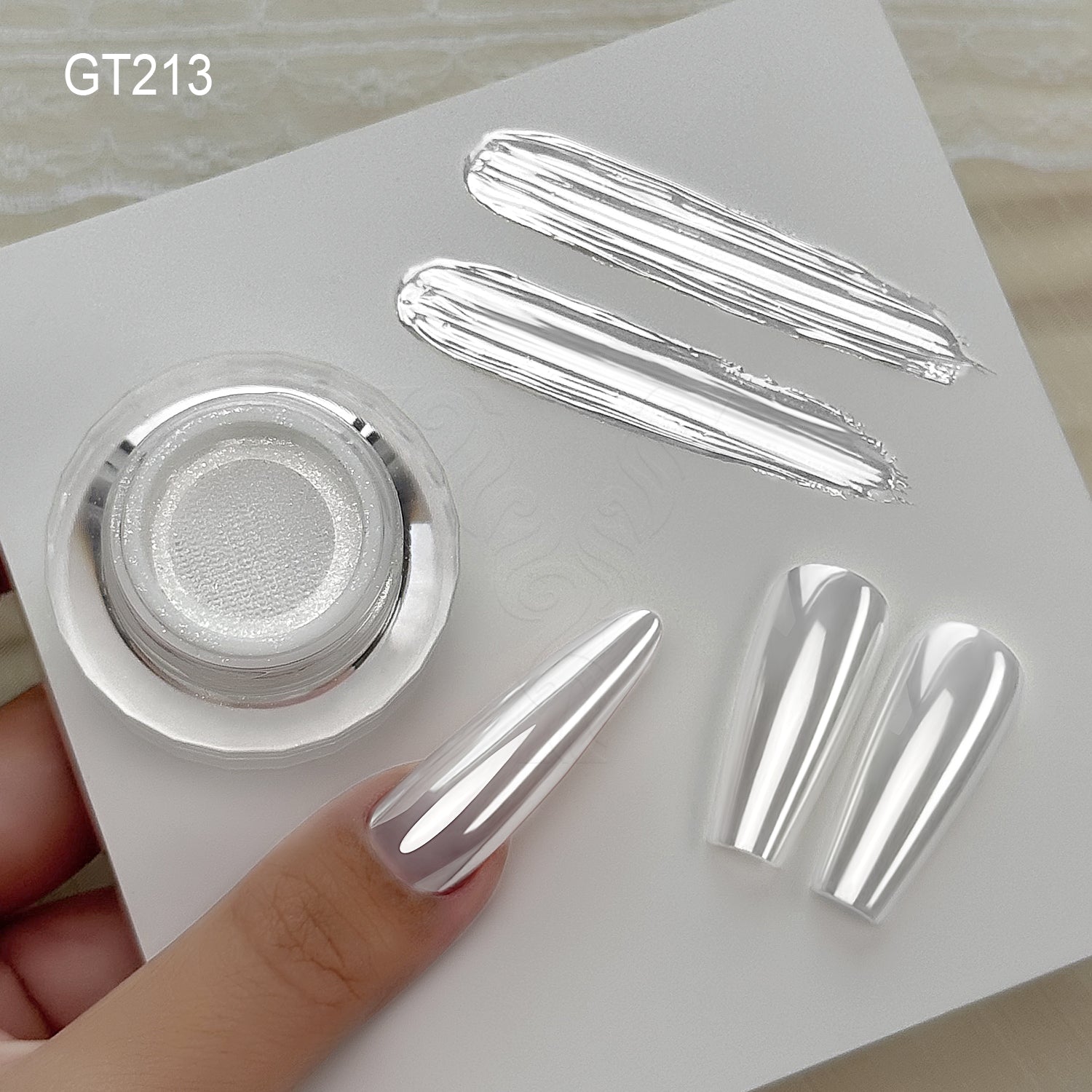 GleamTap Cushion Chrome Nail Powder-5PCS Pack