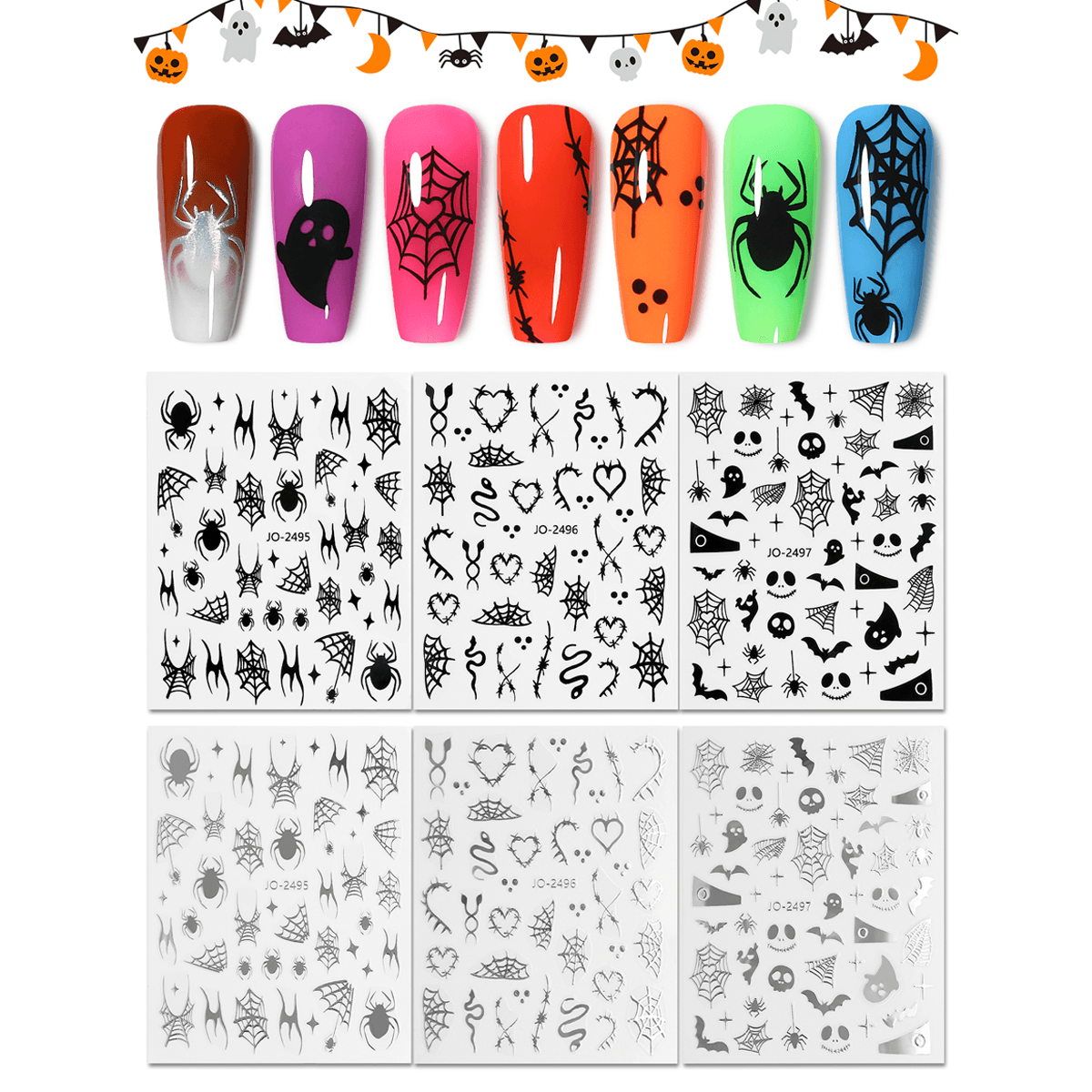Nail Art Sticker for Halloween