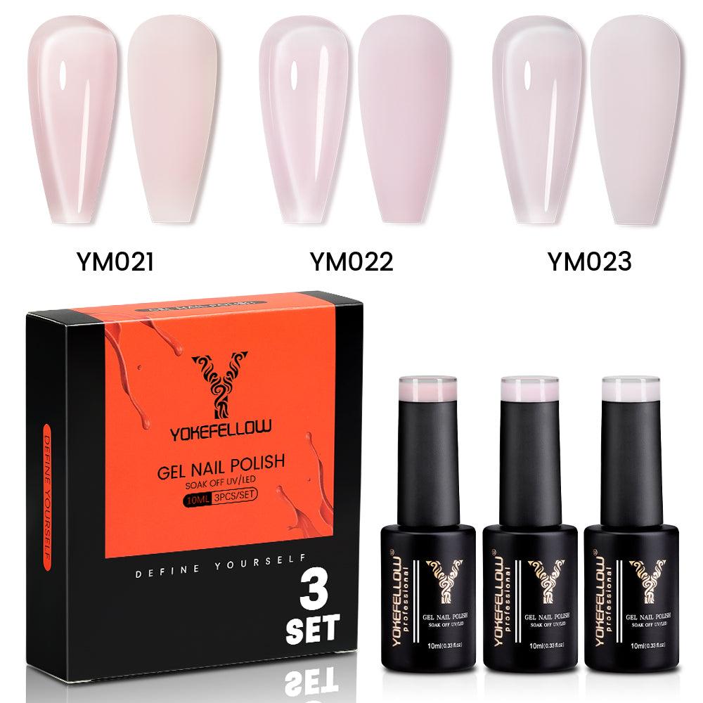 Serie Jelly - Set di 3 smalti in gel colorati