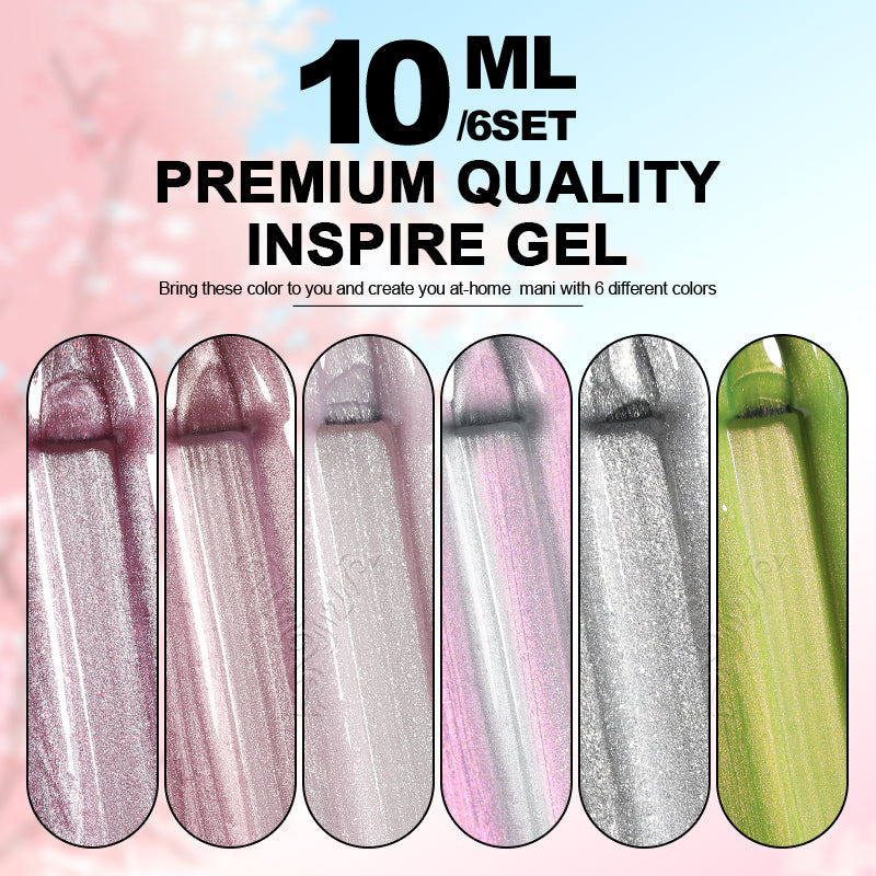 Cat Magnetic Series-6 Colors Gel Polish Set