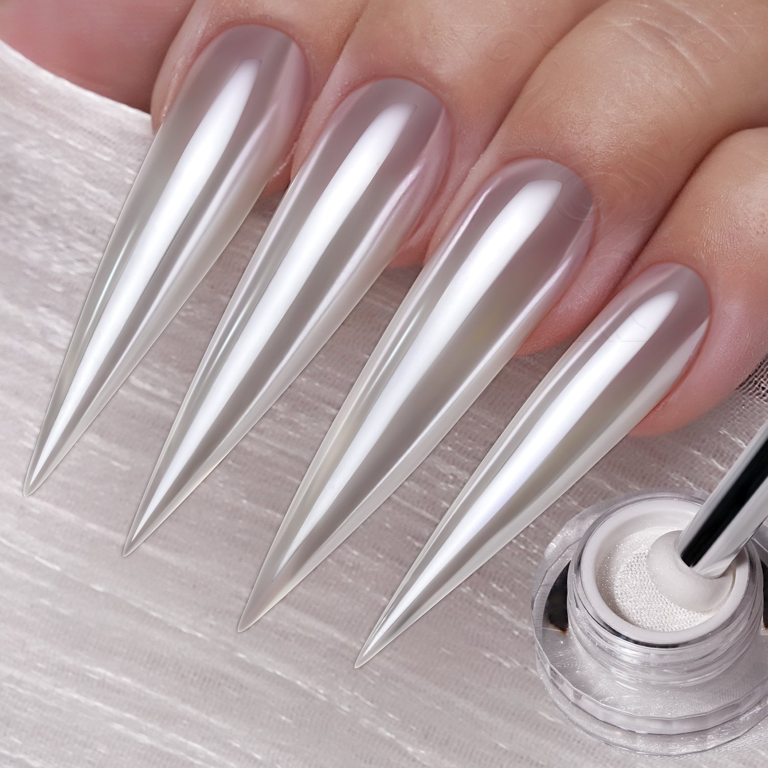 GleamTap Cushion Aurora Chrome Nail Powder -GT117 Midnight Tear