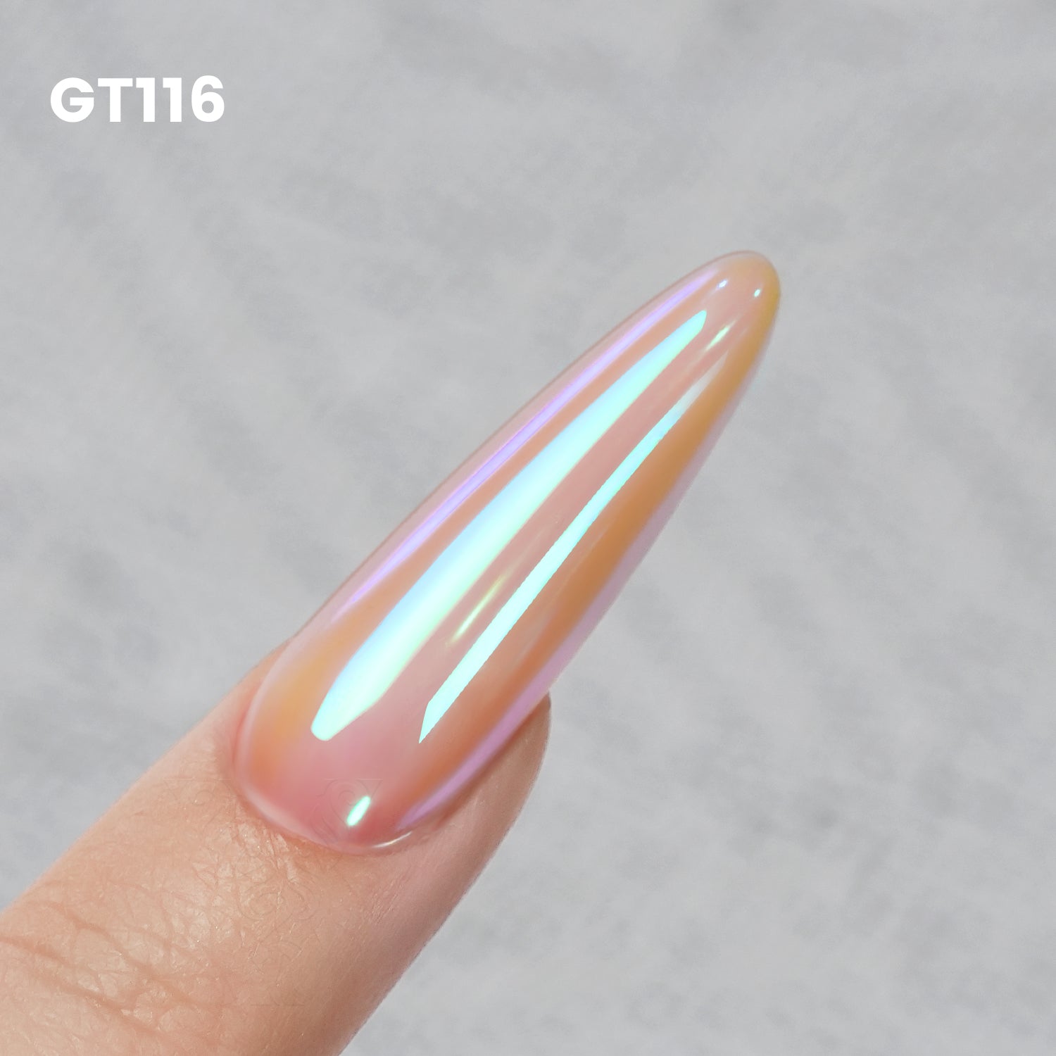 GleamTap Cushion Aurora Chrome Nail Powder - GT116 Lucid