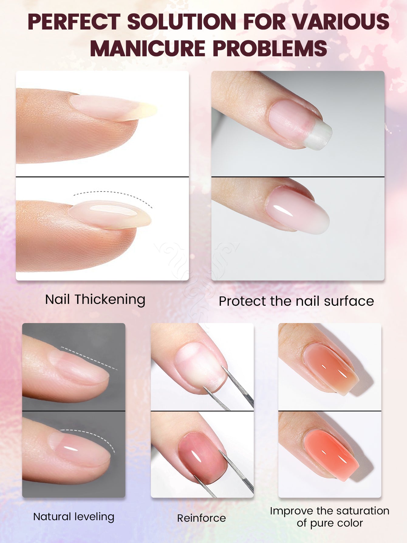 Rubber Base Gel-6PCS Gel Polish Set