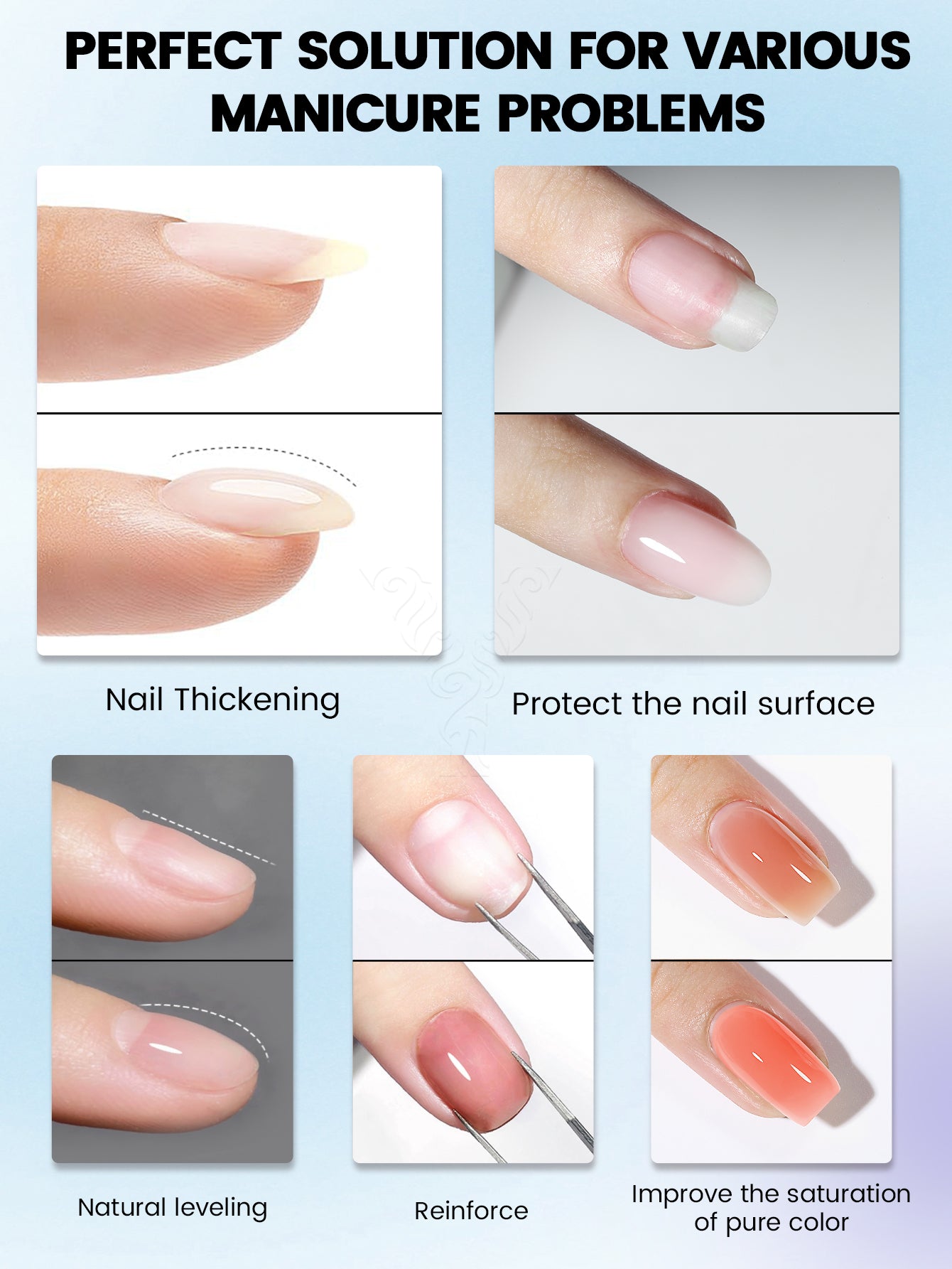 Rubber Base Gel-6PCS Gel Polish Set