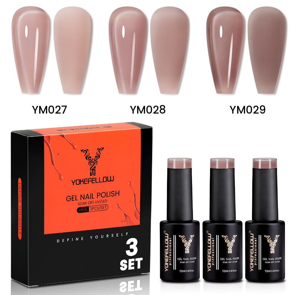 Serie Jelly - Set di 3 smalti in gel colorati