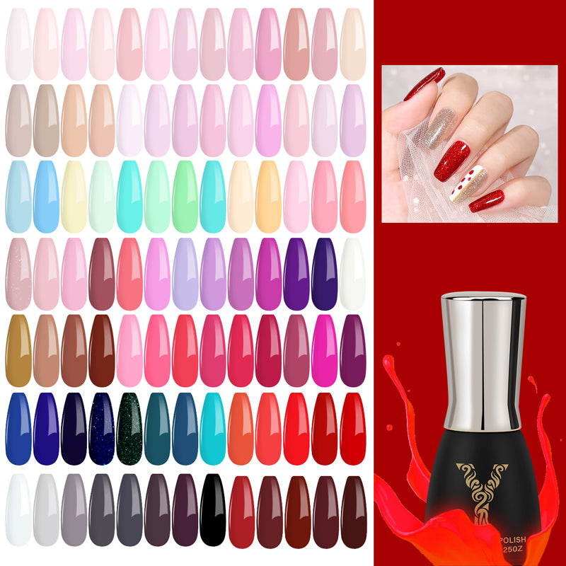 7ml 128 colors solid color nail gel polish (AA065-AA128) - YokefellowBeauty