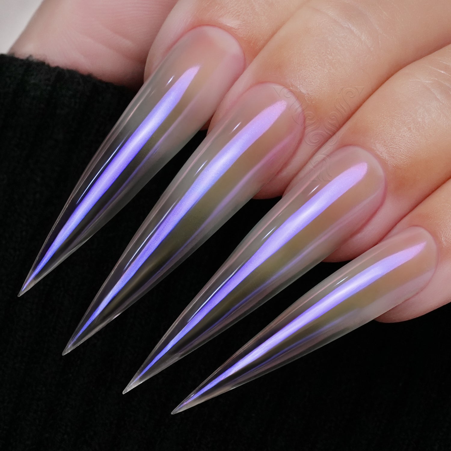 GleamTap Cushion Aurora Chrome Nail Powder-GT120 Lilac Glow
