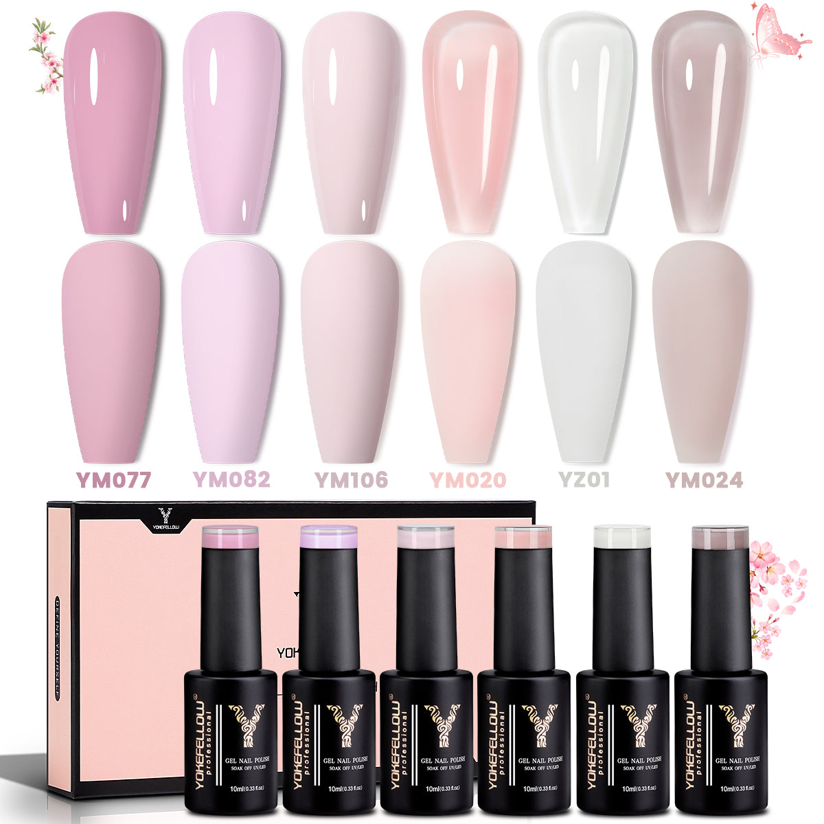 Pink Series-6PCS Gel Polish Set
