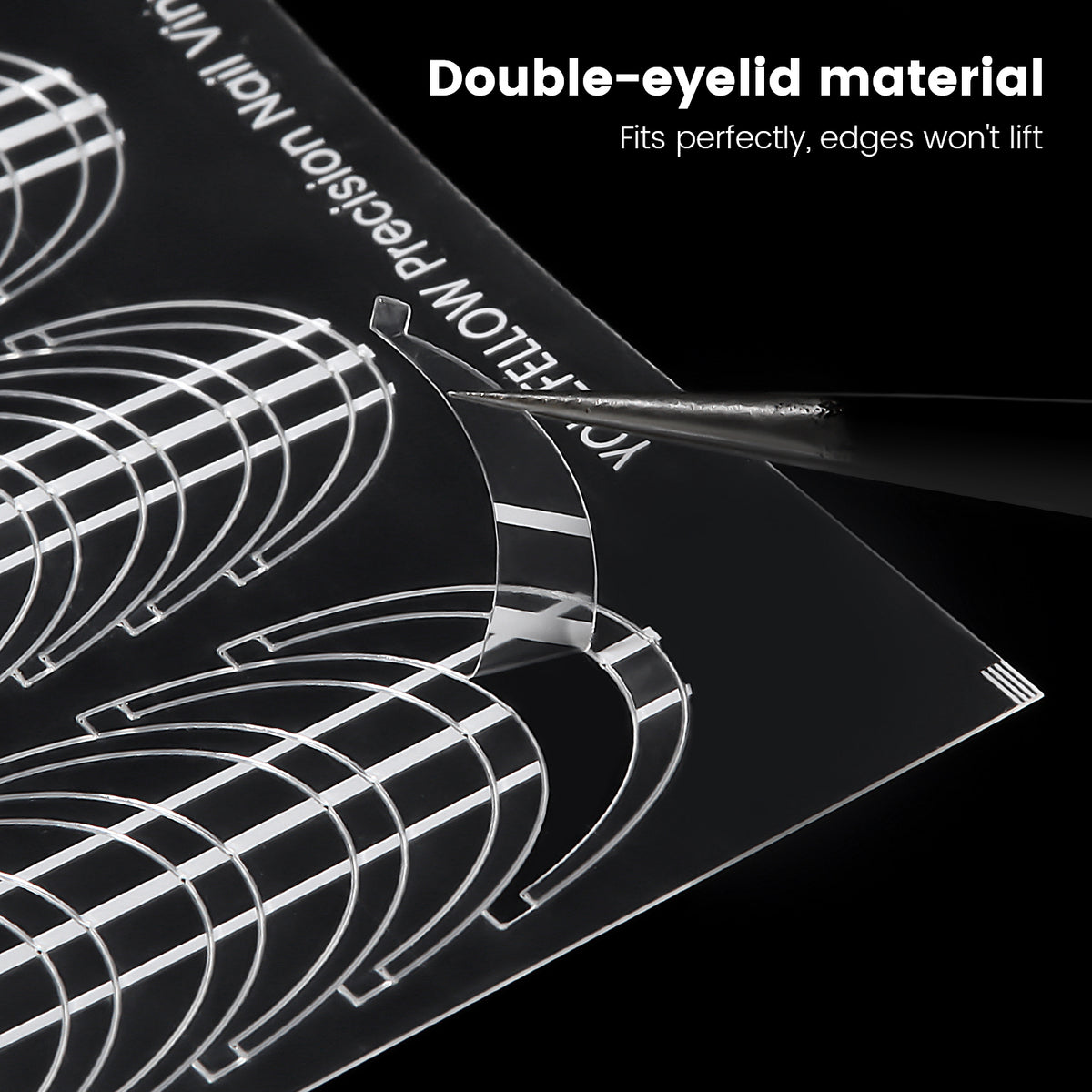 Precision Nail Vinyls 5 Sheets French Tips Stickers-YNV004