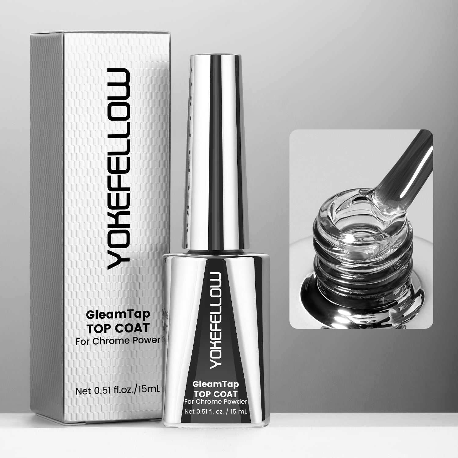 GleamTap Cushion Aurora Chrome Nail Powder Set-GTKIT-01
