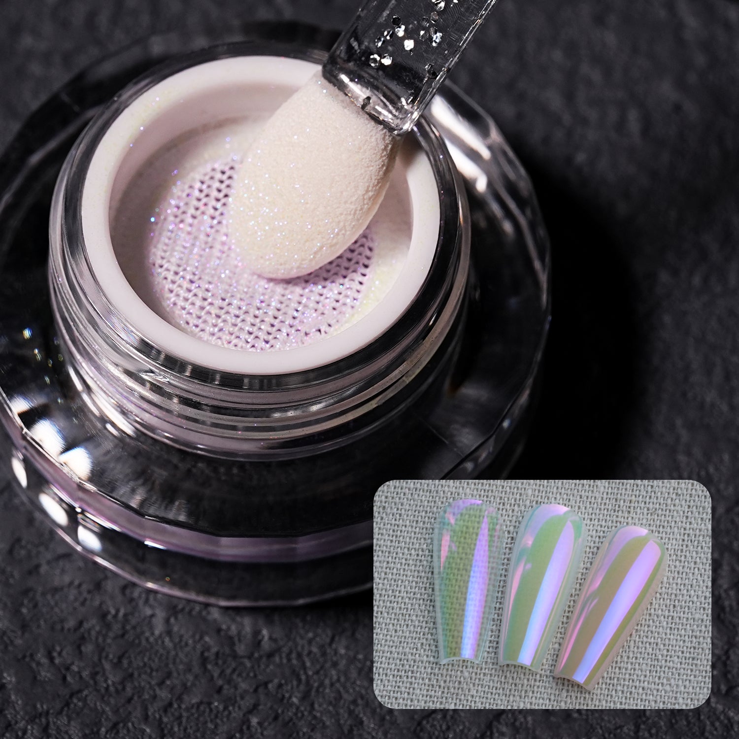 GleamTap Cushion Aurora Chrome Nail Powder -GT113 Daydream
