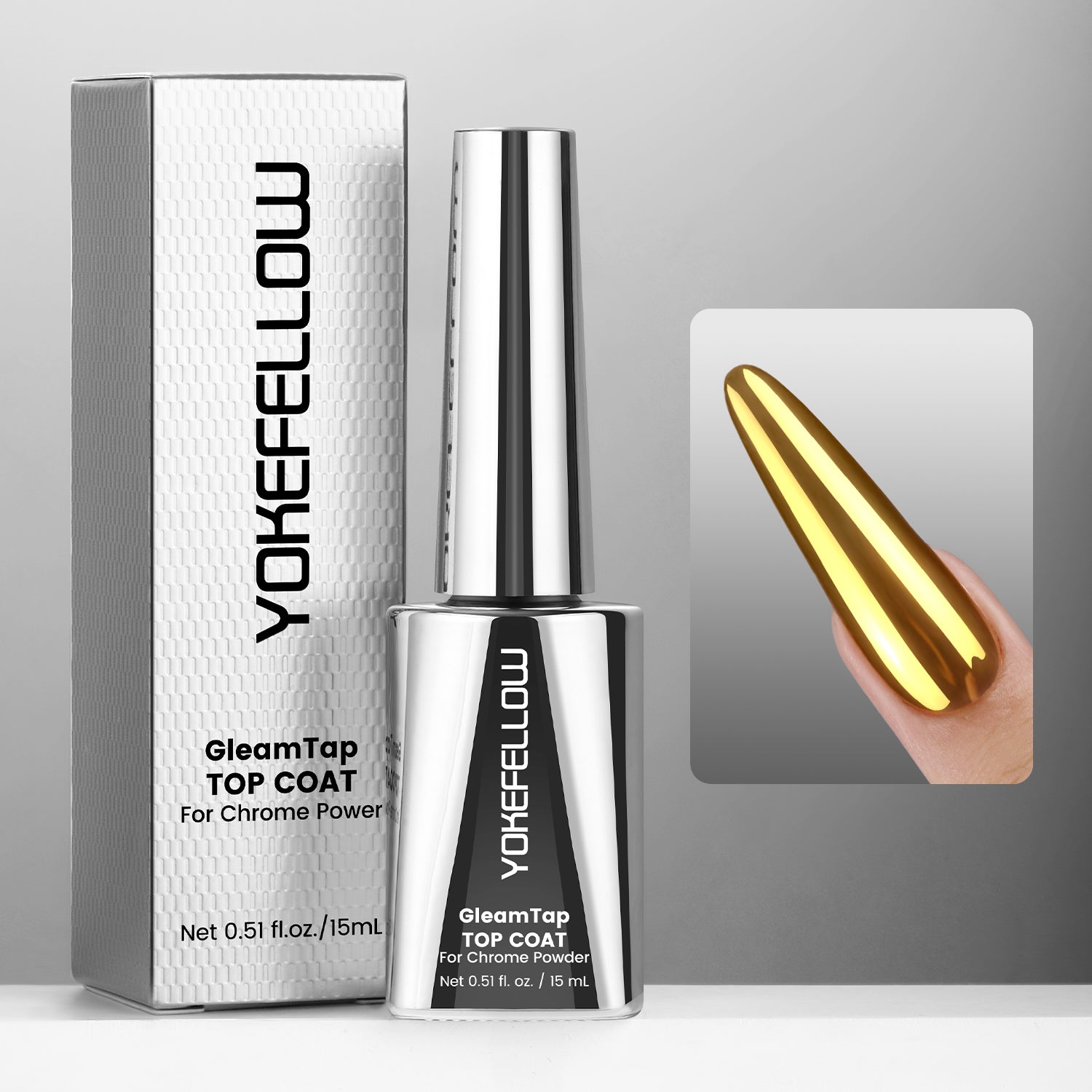 GleamTap Top Coat for Chrome Powder
